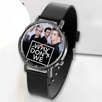 Pastele New Why Don t We Custom Unisex Black Quartz Watch Premium Gift Box Watches