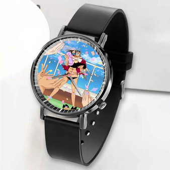 Pastele New Franky One Piece Custom Unisex Black Quartz Watch Premium Gift Box Watches