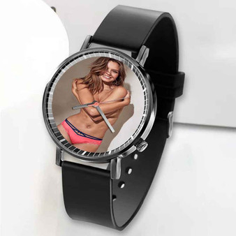 Pastele New Josephine Skriver Custom Unisex Black Quartz Watch Premium Gift Box Watches