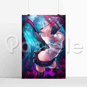 Vocaloid Sexy Hatsune Miku Silk Poster Custom Printed Wall Decor 20 x 13 Inch 24 x 36 Inch