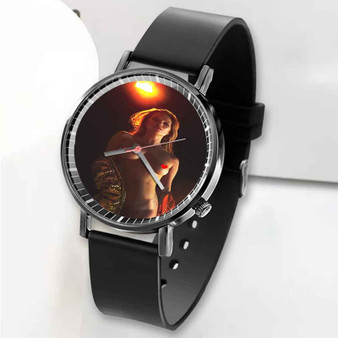 Pastele New Kate Moss New Custom Unisex Black Quartz Watch Premium Gift Box Watches