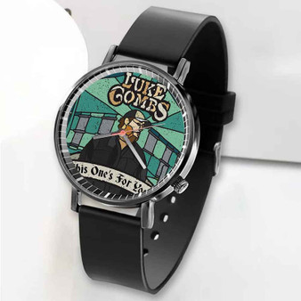 Pastele New Luke Combs Custom Unisex Black Quartz Watch Premium Gift Box Watches