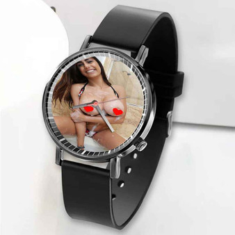Pastele New Mia Khalifa Best Custom Unisex Black Quartz Watch Premium Gift Box Watches