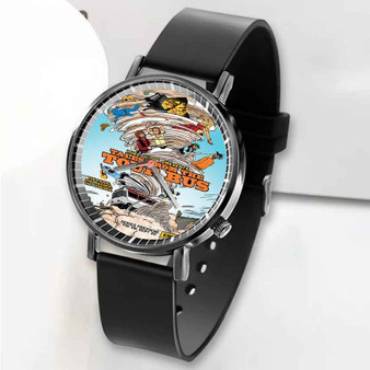 Pastele New Mike Judge Presents Tales from the Tour Bus Custom Unisex Black Quartz Watch Premium Gift Box Watches