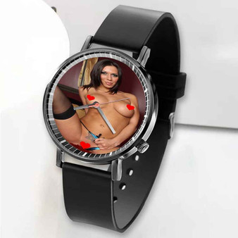 Pastele New Rachel Starr Custom Unisex Black Quartz Watch Premium Gift Box Watches