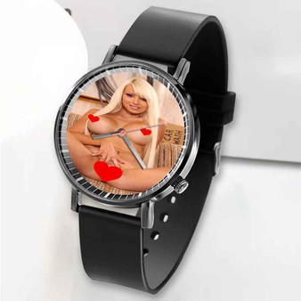 Pastele New Rikki Six Art Custom Unisex Black Quartz Watch Premium Gift Box Watches
