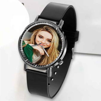 Pastele New Sabrina Carpenter Custom Unisex Black Quartz Watch Premium Gift Box Watches