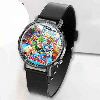 Pastele New Sherlock Gnomes Custom Unisex Black Quartz Watch Premium Gift Box Watches