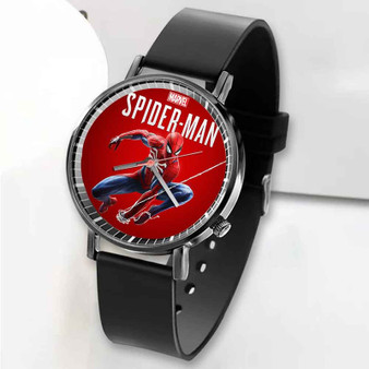Pastele New Spider Man PS4 Custom Unisex Black Quartz Watch Premium Gift Box Watches
