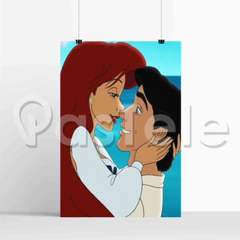 Ariel and Eric Love Disney New Custom Silk Poster Print Wall Decor 20 x 13 Inch 24 x 36 Inch