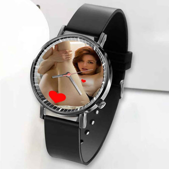 Pastele New Stoya Custom Unisex Black Quartz Watch Premium Gift Box Watches