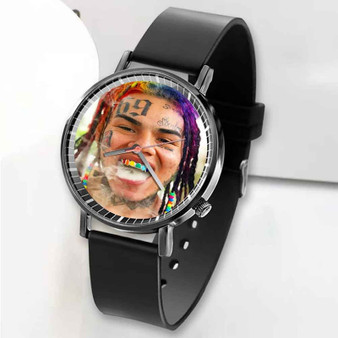 Pastele New Tekashi 6ix9ine Custom Unisex Black Quartz Watch Premium Gift Box Watches