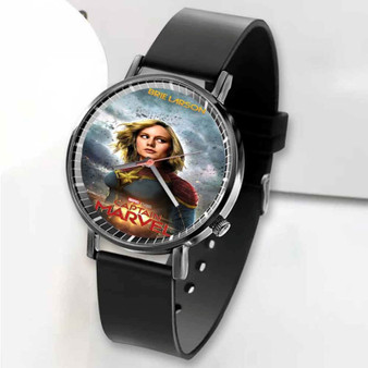 Pastele New Captain Marvel 2 Custom Unisex Black Quartz Watch Premium Gift Box Watches