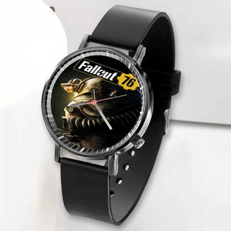 Pastele New Fallout 76 Custom Unisex Black Quartz Watch Premium Gift Box Watches