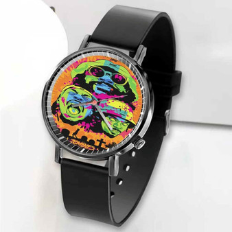 Pastele New Flatbush Zombies Custom Unisex Black Quartz Watch Premium Gift Box Watches
