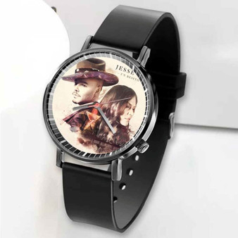 Pastele New Jesse and Joy Custom Unisex Black Quartz Watch Premium Gift Box Watches