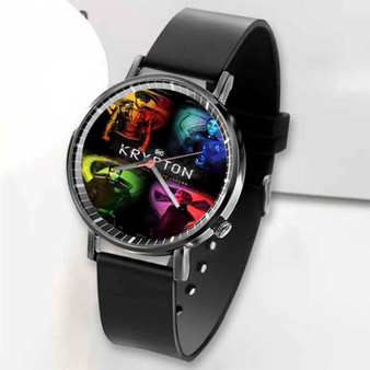 Pastele New Krypton TV Series Custom Unisex Black Quartz Watch Premium Gift Box Watches