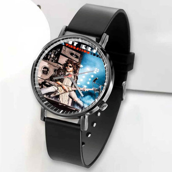 Pastele New Lenny Kravitz Raise Vibration Tour Custom Unisex Black Quartz Watch Premium Gift Box Watches