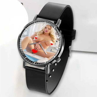 Pastele New Olivia Austin Art Custom Unisex Black Quartz Watch Premium Gift Box Watches