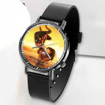 Pastele New Spider Man Far From Home Custom Unisex Black Quartz Watch Premium Gift Box Watches