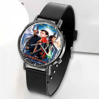 Pastele New Spider Man Far From Home 2 Custom Unisex Black Quartz Watch Premium Gift Box Watches