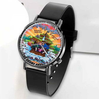 Pastele New Splash Mountain Disney Custom Unisex Black Quartz Watch Premium Gift Box Watches