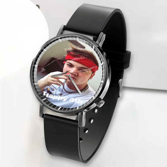 Pastele New Taylor Caniff Custom Unisex Black Quartz Watch Premium Gift Box Watches