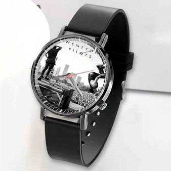 Pastele New Twenty One Pilots Tyler Joseph And Josh Dun Backflip Custom Unisex Black Quartz Watch Premium Gift Box Watches