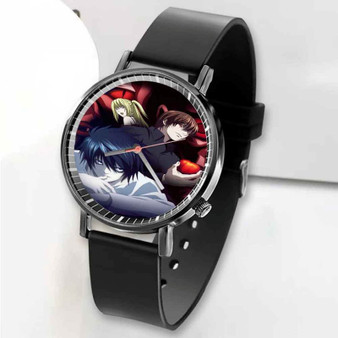 Pastele New Death Note With Apple Custom Unisex Black Quartz Watch Premium Gift Box Watches