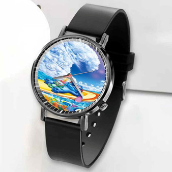 Pastele New Disney Stitch Emoticons Custom Unisex Black Quartz Watch Premium Gift Box Watches