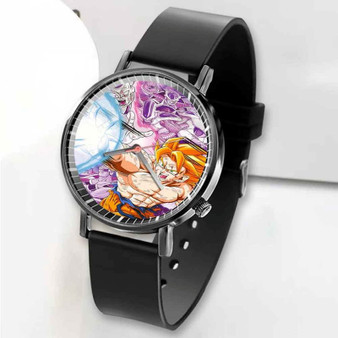 Pastele New Dragon Ball Z X Attack on Titan Custom Unisex Black Quartz Watch Premium Gift Box Watches