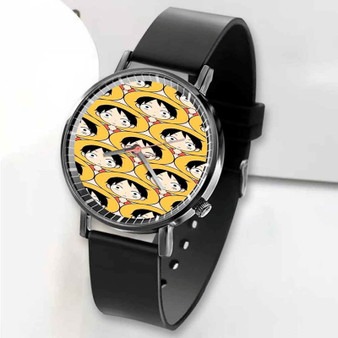 Pastele New Luffy One Piece Custom Unisex Black Quartz Watch Premium Gift Box Watches