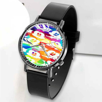 Pastele New Mickey Mouse Hand Custom Unisex Black Quartz Watch Premium Gift Box Watches