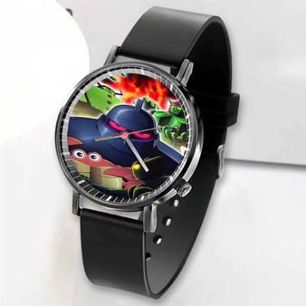 Pastele New Robots in Tetsujin 28go  Custom Unisex Black Quartz Watch Premium Gift Box Watches