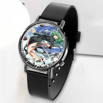 Pastele New Tatsumaki One Punch Man Custom Unisex Black Quartz Watch Premium Gift Box Watches