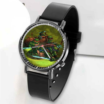 Pastele New Teenage Mutant Ninja Turtles Comic Custom Unisex Black Quartz Watch Premium Gift Box Watches