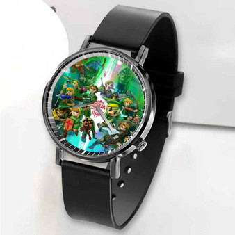Pastele New The Legend of Zelda Majoras Mask Custom Unisex Black Quartz Watch Premium Gift Box Watches