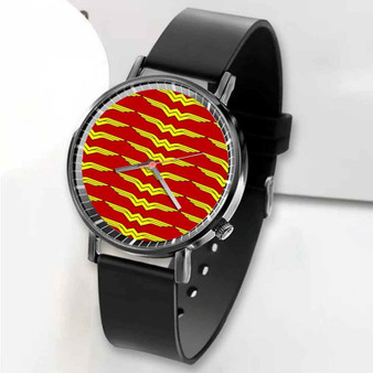 Pastele New Wonder Woman DC Comics Superheroes Custom Unisex Black Quartz Watch Premium Gift Box Watches