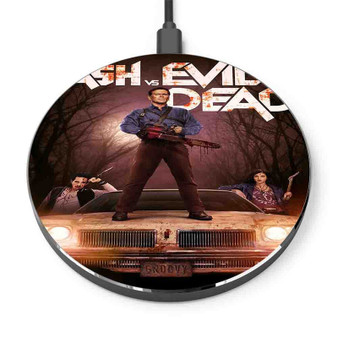 Pastele Ash vs Evil Dead Custom Personalized Gift Wireless Charger Custom Phone Charging Pad iPhone Samsung