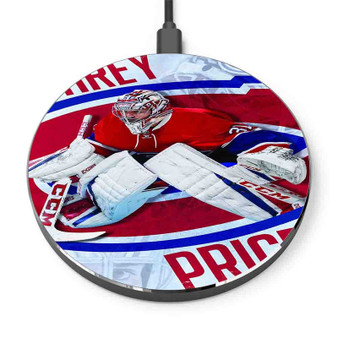 Pastele Carey Price Montreal Canadiens NHL Custom Personalized Gift Wireless Charger Custom Phone Charging Pad iPhone Samsung