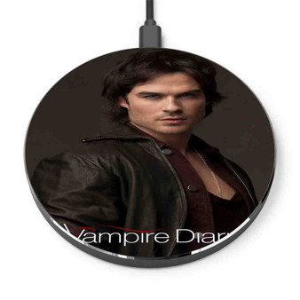 Pastele Damon Salvatore Vampire Diaries Custom Personalized Gift Wireless Charger Custom Phone Charging Pad iPhone Samsung