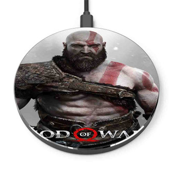 Pastele God of War Game Custom Personalized Gift Wireless Charger Custom Phone Charging Pad iPhone Samsung