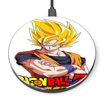 Pastele Goku Super Saiyan Dragon Ball Z Anime Custom Personalized Gift Wireless Charger Custom Phone Charging Pad iPhone Samsung