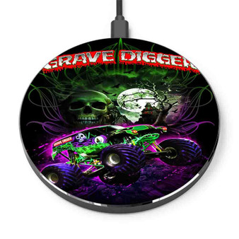 Pastele Grave Digger Car Custom Personalized Gift Wireless Charger Custom Phone Charging Pad iPhone Samsung