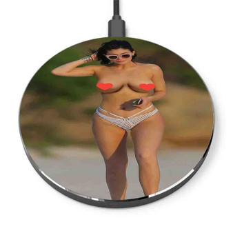 Pastele Kylie Jenner Sexy Custom Personalized Gift Wireless Charger Custom Phone Charging Pad iPhone Samsung