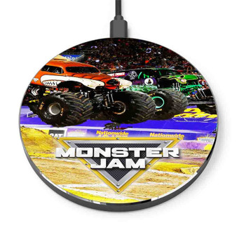 Pastele Monster Jam Custom Personalized Gift Wireless Charger Custom Phone Charging Pad iPhone Samsung