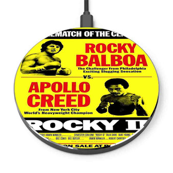 Pastele Rocky Balboa vs Apollo Creed Custom Personalized Gift Wireless Charger Custom Phone Charging Pad iPhone Samsung