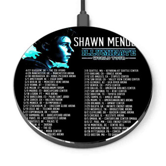 Pastele Shawn Mendes Illuminate World Tour Custom Personalized Gift Wireless Charger Custom Phone Charging Pad iPhone Samsung