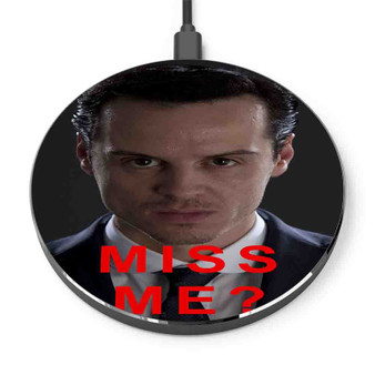 Pastele Sherlock Holmes Miss Me Custom Personalized Gift Wireless Charger Custom Phone Charging Pad iPhone Samsung