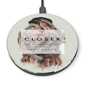 Pastele The Chainsmokers Closer feat Halsey Custom Personalized Gift Wireless Charger Custom Phone Charging Pad iPhone Samsung